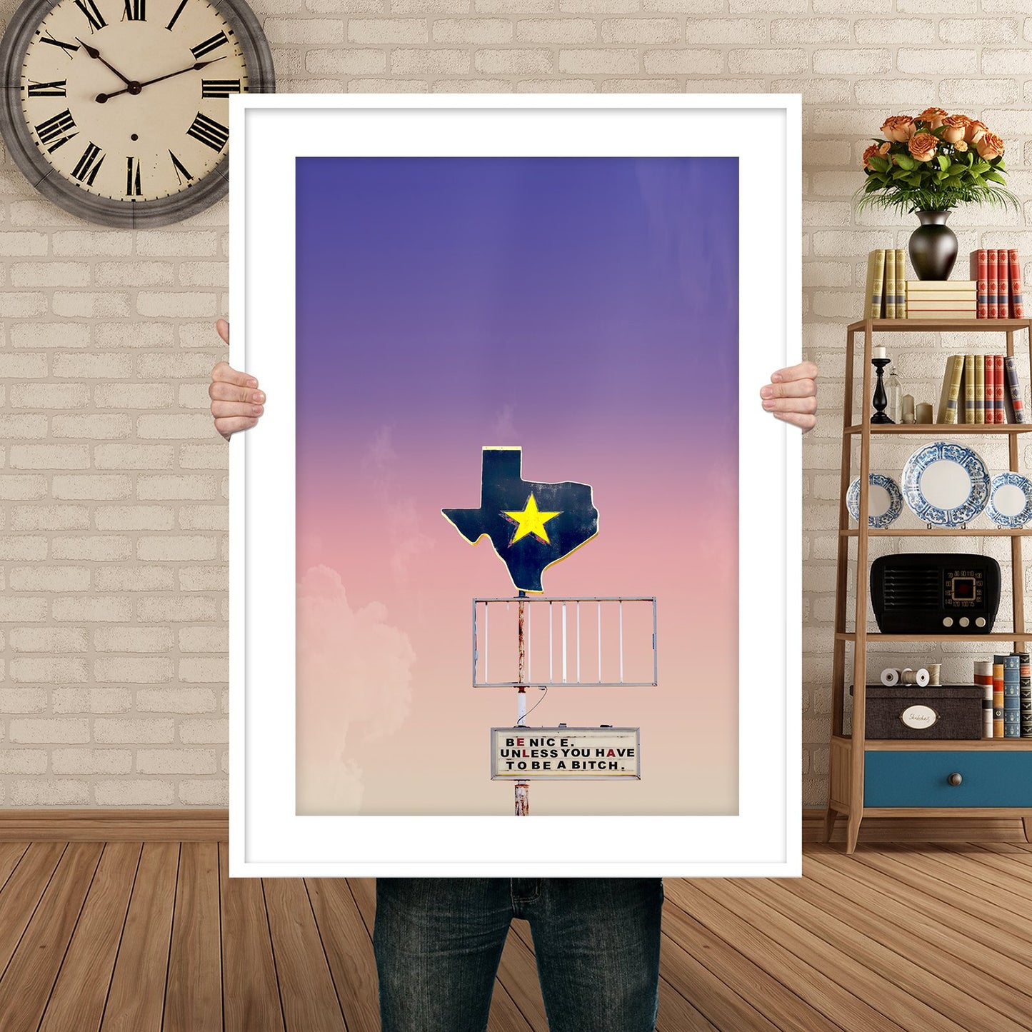 "Be Nice...Unless You Have to Be a Bitch" print | Betsy