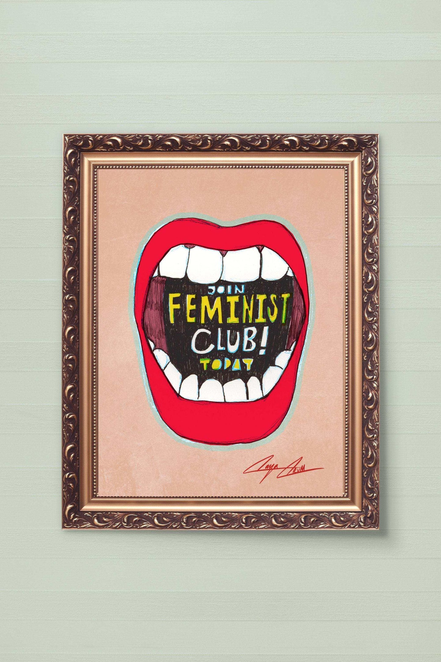 Feminist Club | Caya Crum Art | Crum Art art print by Caya Crum