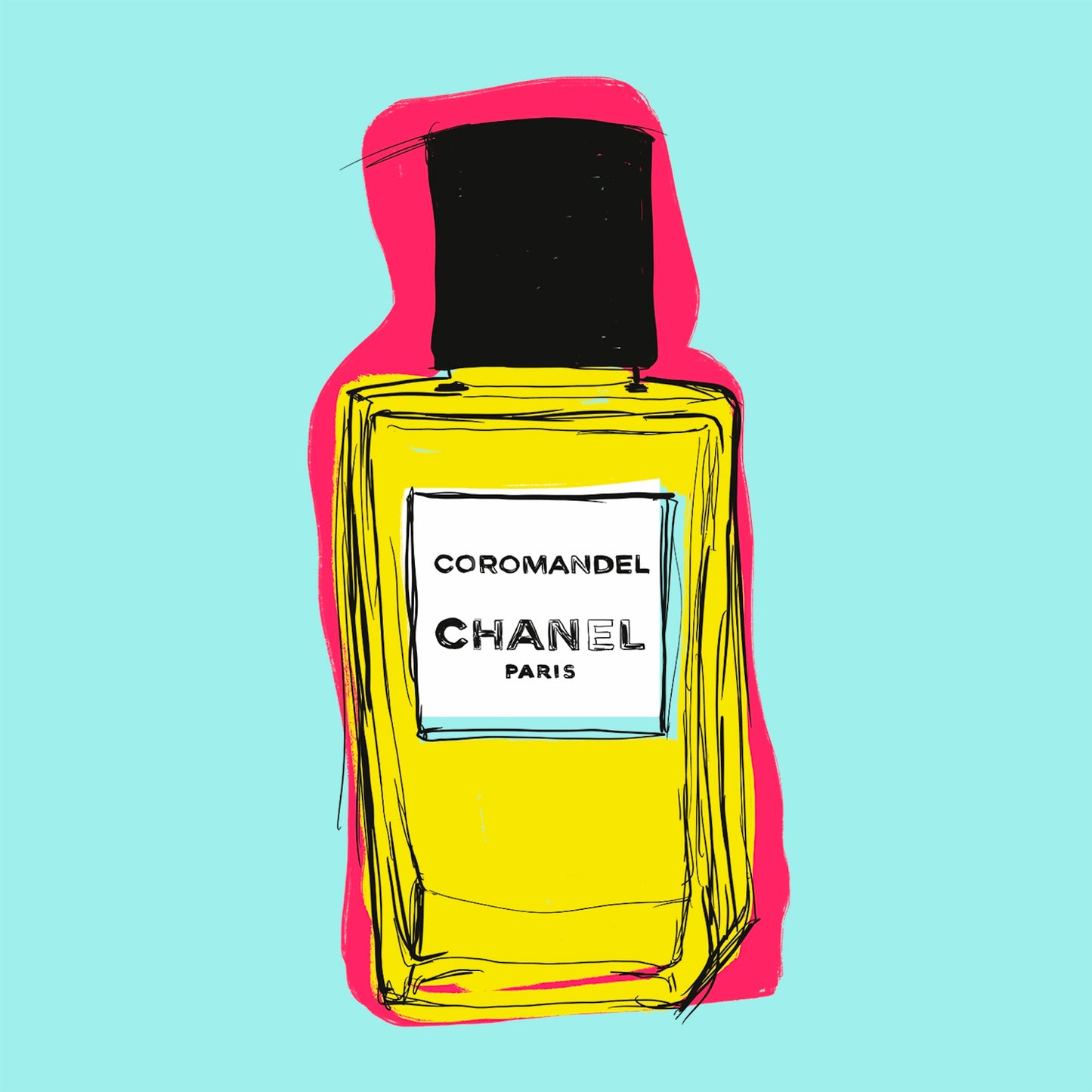 Coquette Perfume Pop Art Print | Betsy Crum Art