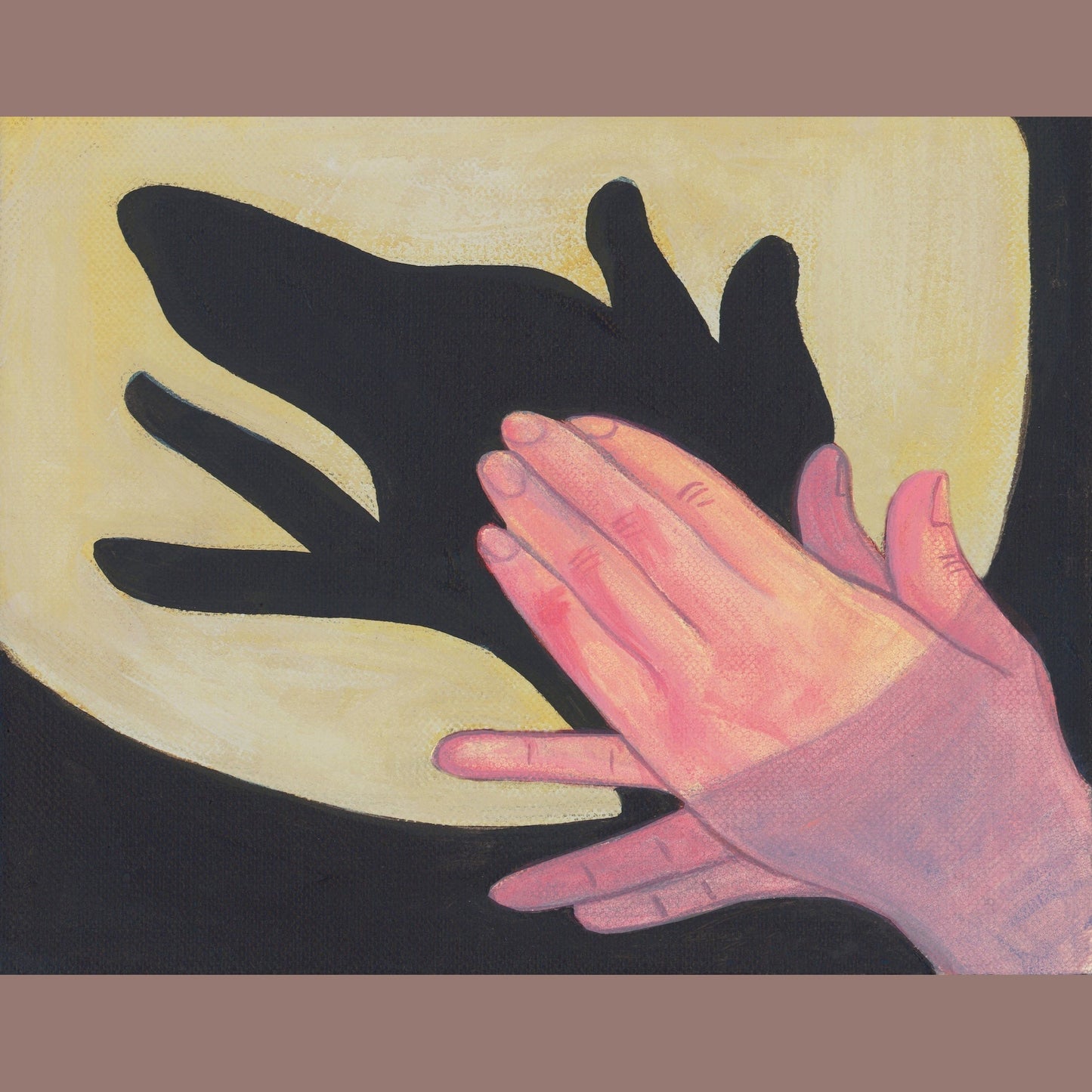 Dog Shadow Puppet Minimal Pet Art Print | Caya Crum | Crum Art Crum Art