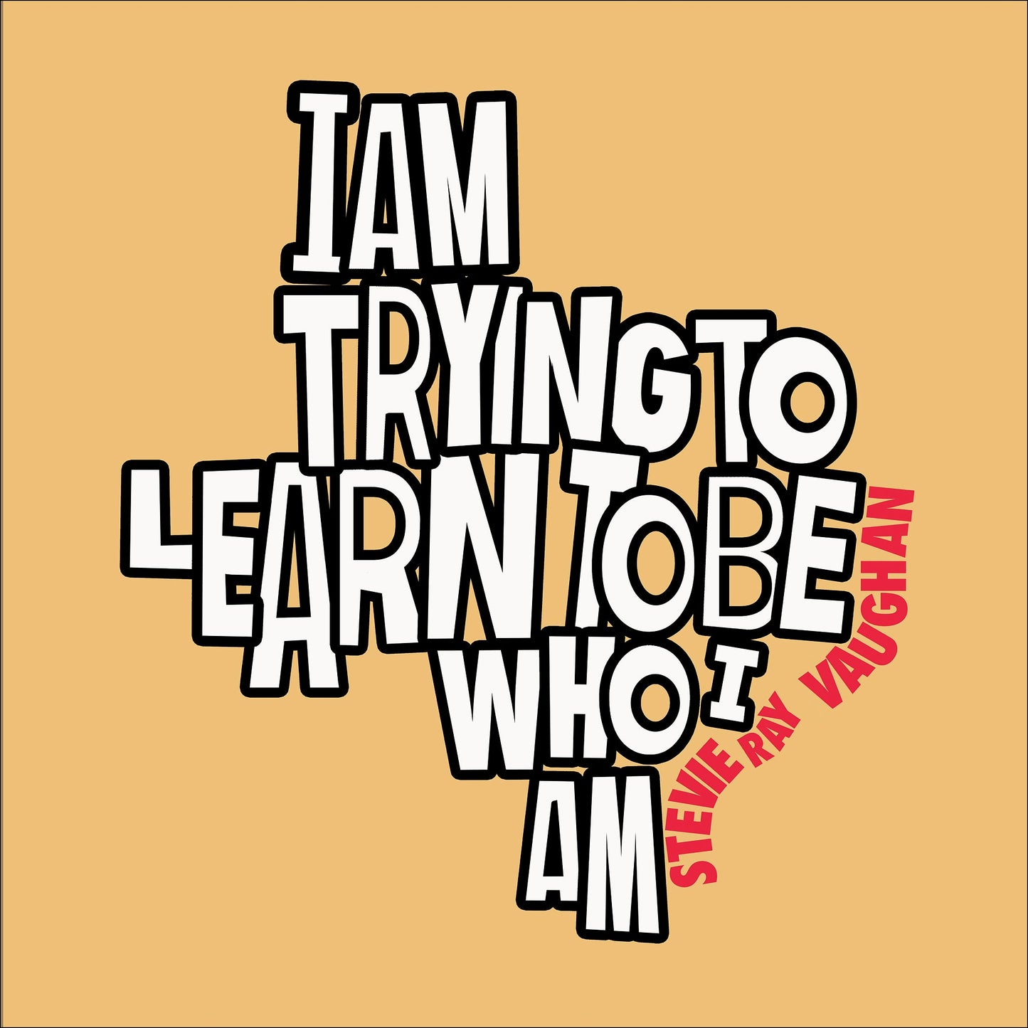 Stevie Ray Vaughan Quote Print | Betsy Crum | Crum Art Crum Art