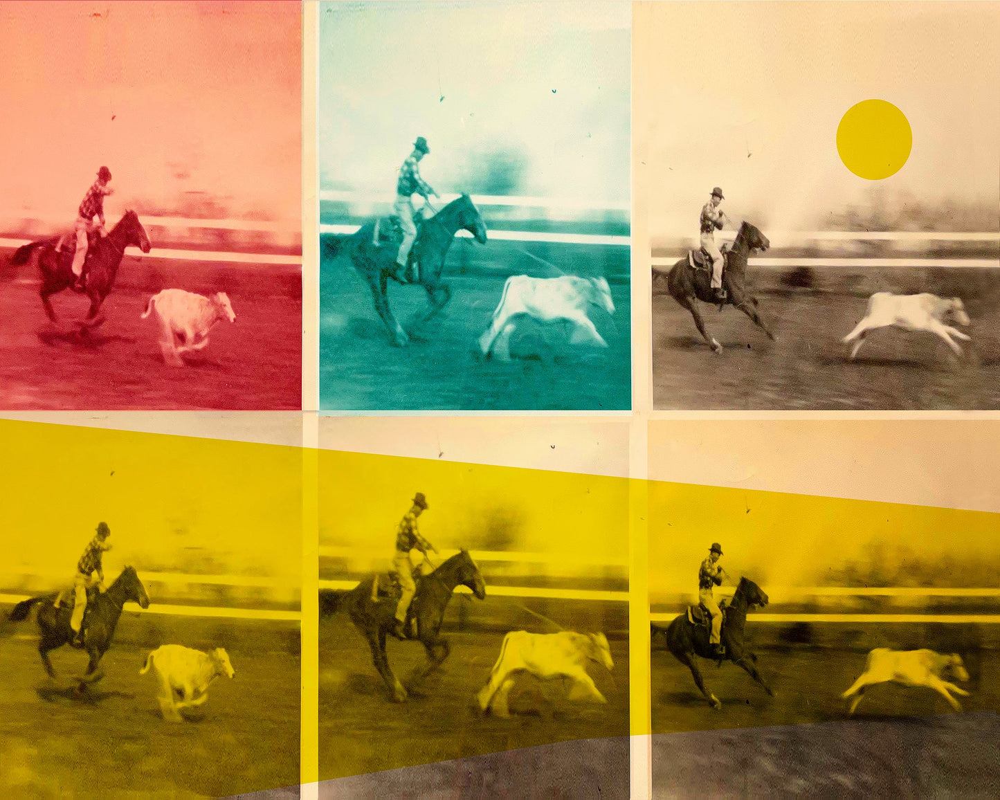 Texas West Series – Steer Tripping JY Crum Western Art Print | Crum Art