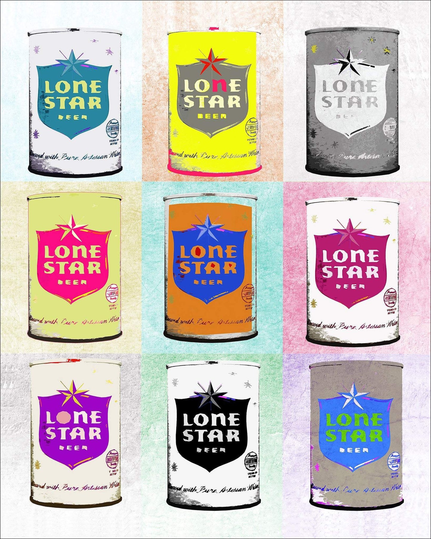 Lone Star Beer Print