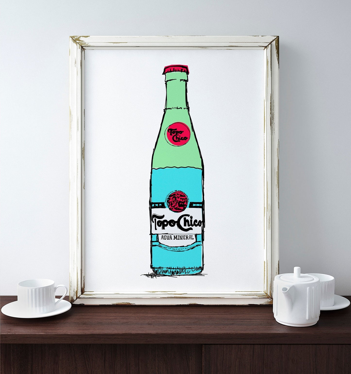 Topo Chico on White | Topo Chico Print | Crum Art