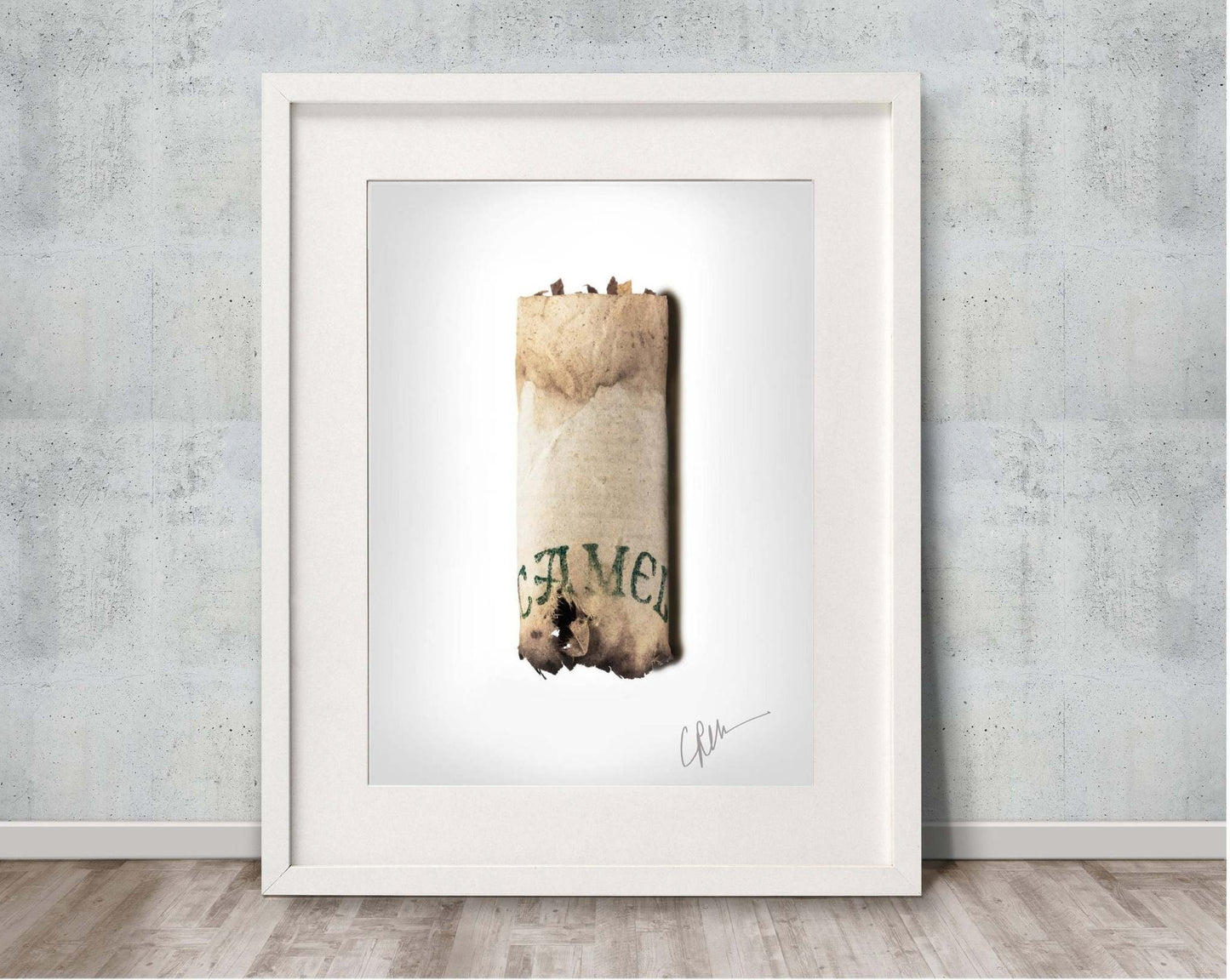 Camel Cigarette museum print on acid-free cotton paper, signed by artist.