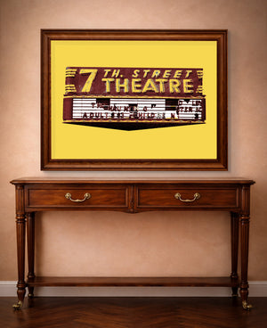 Fort Worth Art | 7th Street Theatre Sign | Betsy Crum — room mockup