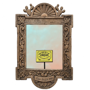 Angelo's White Settlement — Fort Worth art print by Betsy Crum in a carved wood frame