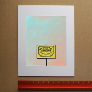 Angelo's BBQ print by Betsy Crum, hand-signed vertical print