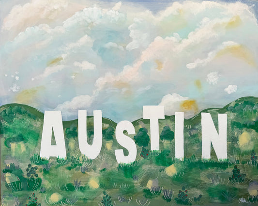 Austin Hollywood Austin Texas art print by Betsy Crum