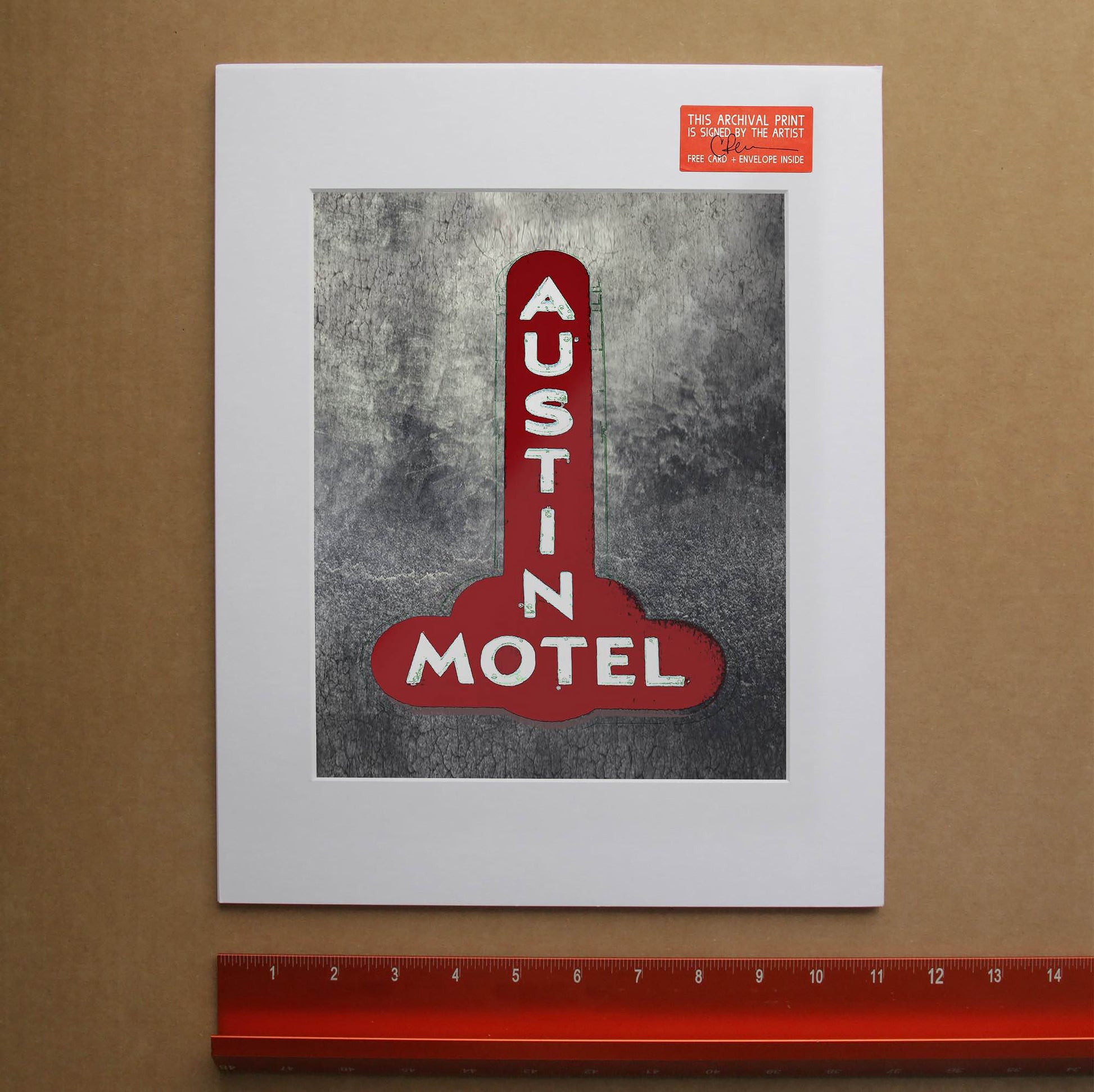 Austin Art - Austin Motel Sign Print | Carl Crum Art Crum Art