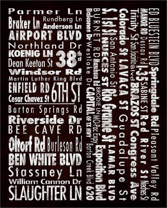 Austin Austin Texas art print by Betsy Crum