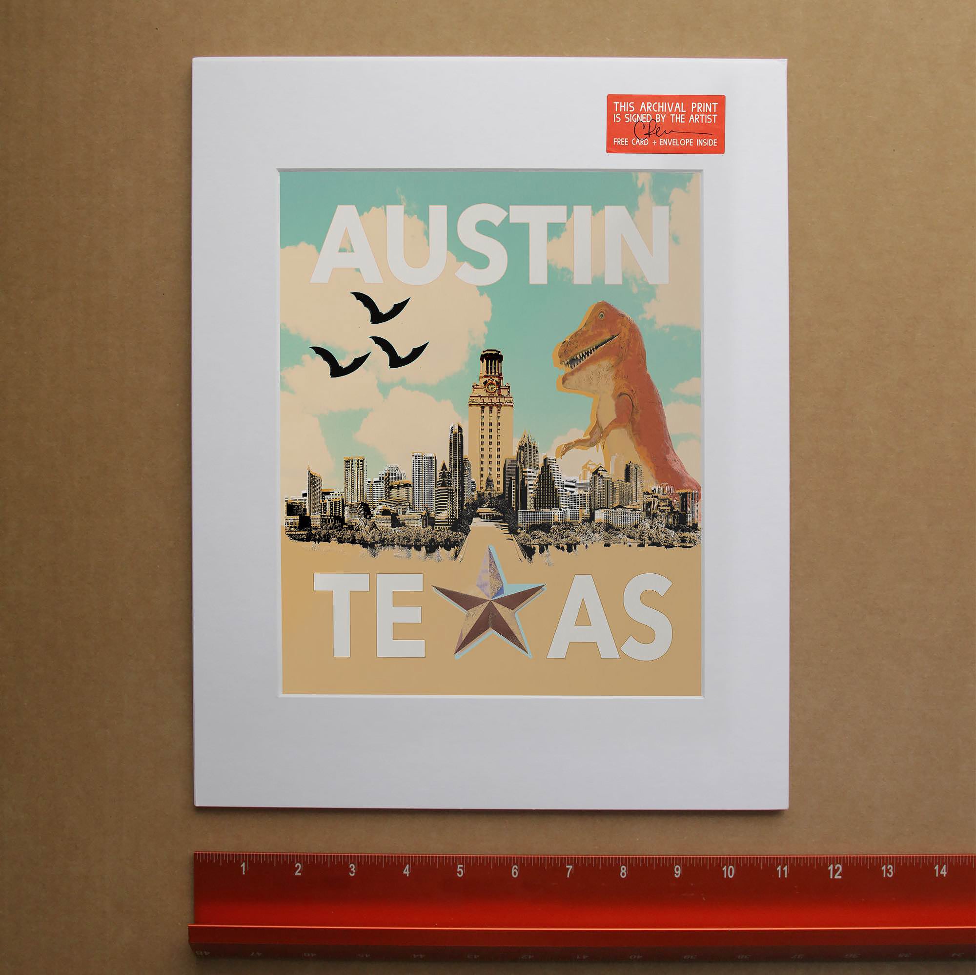 Austin Art - Austin Travel Poster Print | Betsy Crum Art Crum Art