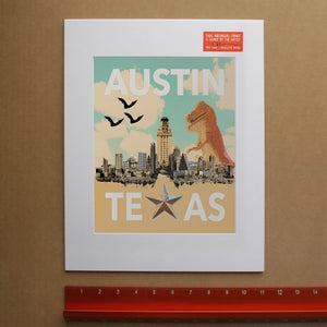 Austin Art - Austin Travel Poster Print | Betsy Crum Art Crum Art
