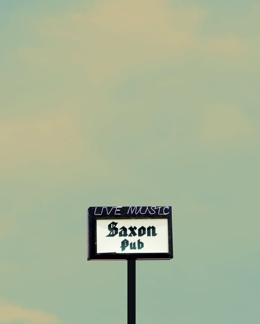 Saxon Pub Sign Austin Texas art print by Betsy Crum