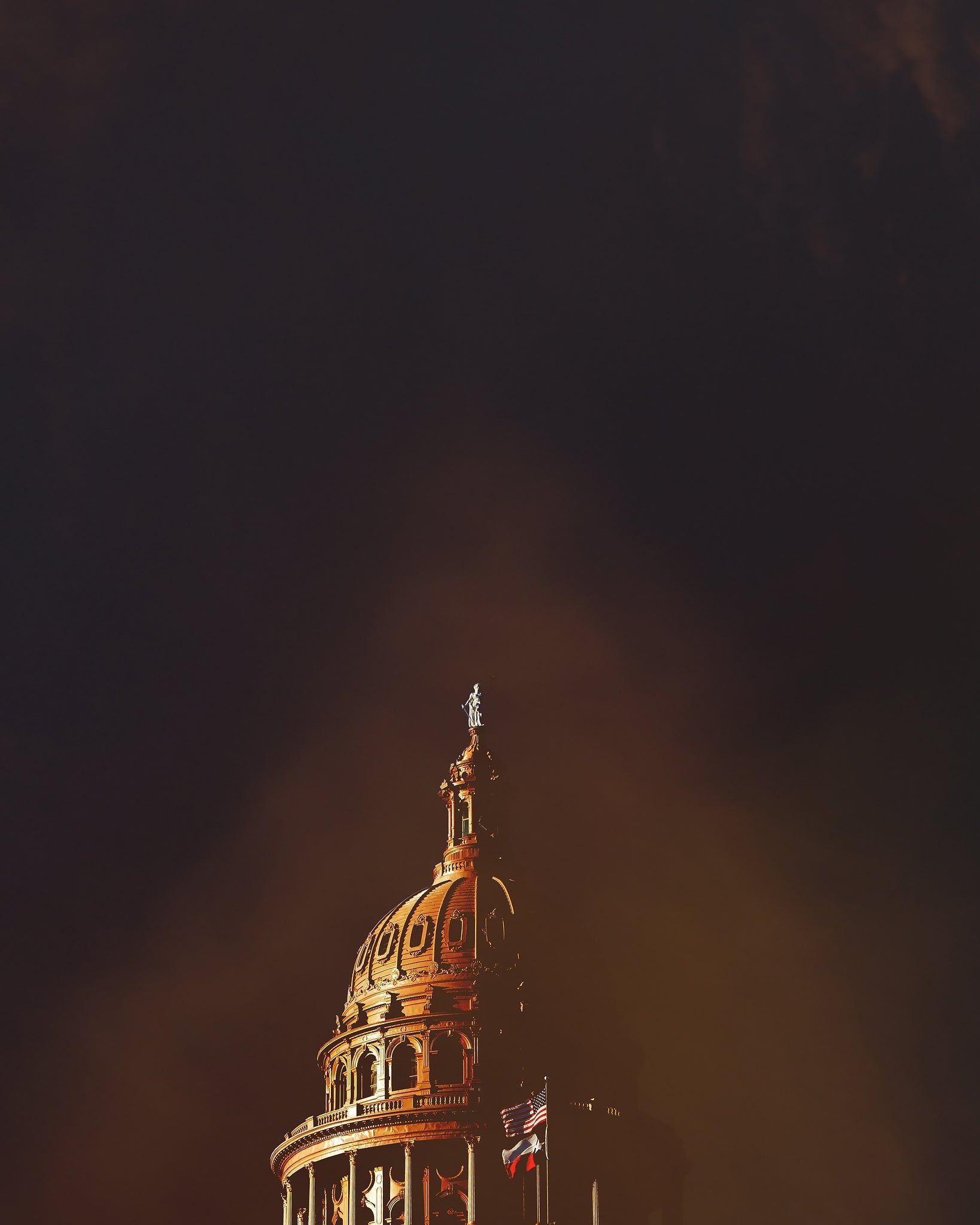 Austin Art Big Sky Print - Texas State Capitol Austin Print | Betsy Crum Art Crum Art