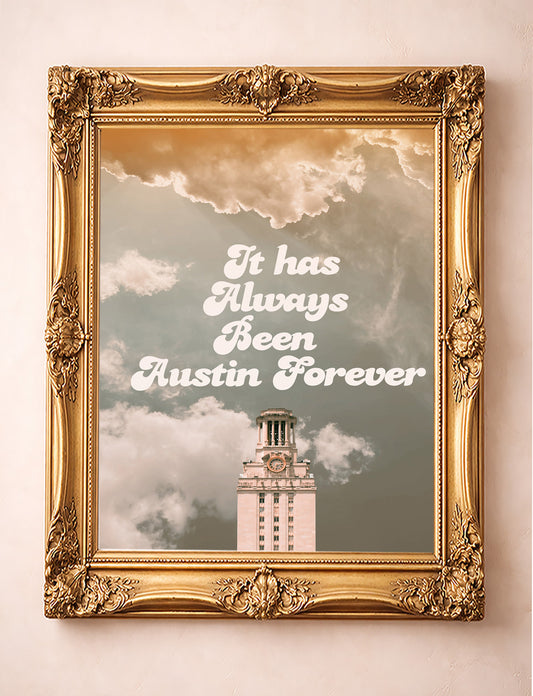 Austin Art Big Sky Print - Austin Forever Tower Print | Betsy Crum Art