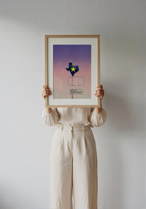 Be Nice office wall art print by Betsy Crum — framed with velvet mat