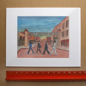 Fort Worth Art - Stockyards Beatles Crossing Exchange | Caya Crum Art