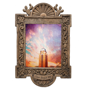 Will Rogers Tower — Fort Worth art print by Betsy Crum in a carved wood frame