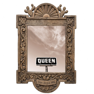Queen With A Big Sky — art print in a carved wood frame, Crum Art