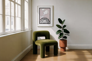 Pennybacker 360 Bridge Austin print by Betsy Crum — framed with velvet mat