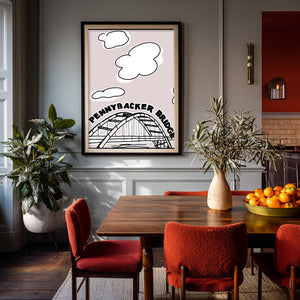 Austin Pennybacker Bridge 360 Bridge shown framed by Crum Art