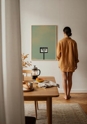 Saxon Pub Austin print by Betsy Crum — framed with velvet mat