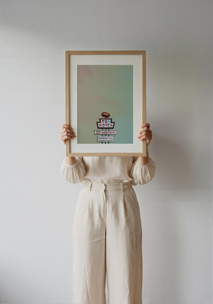 Top Notch Hamburgers Sign Austin art print by Betsy Crum — framed with velvet mat