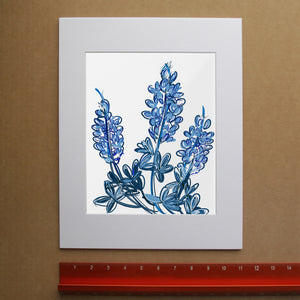 Bluebonnet Art Print — Chinoiserie Texas Wall Decor | Betsy Crum