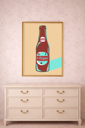Dr Pepper Pop Grid shown framed by Crum Art