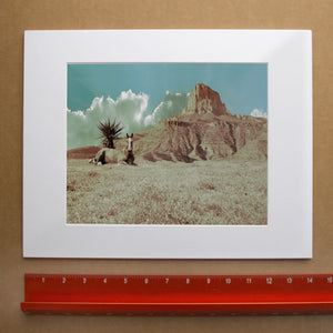 Guadalupe Mountains Horse Big Bend art print by Betsy Crum — with white mat