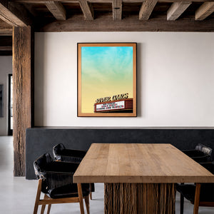 Urban Cowboy Rodeo Art Print  - River Oaks Theatre Houston Art | Betsy Crum Art