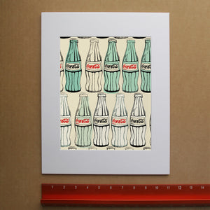 Coca-Cola Refresco Mexican Coke kitchen wall art print by Betsy Crum, vertical view