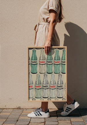 Coca-Cola Refresco kitchen wall art print by Betsy Crum — framed with velvet mat