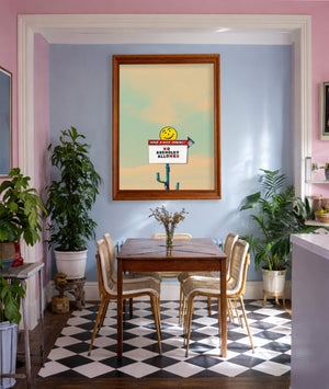 Big Texas Sky Prints — No Aholes Allowed Office Wall Art Texas Humor Print | Betsy Crum Art
