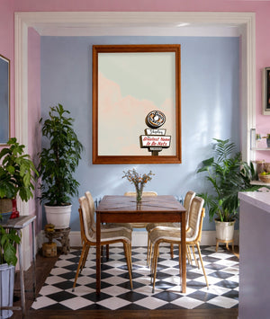 Shipley Donuts Houston Sky shown framed by Crum Art