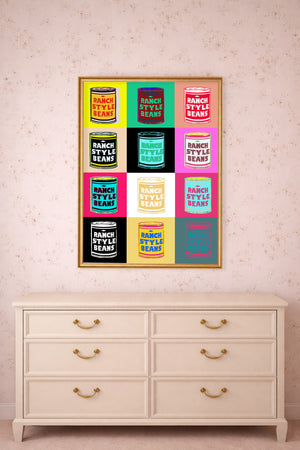 Ranch Style Beans Warhol Pop Art Print | Betsy Crum Art