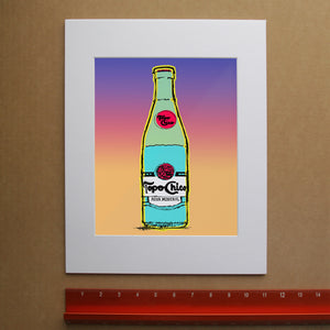 Topo Chico Art - West Texas Sunset Gradient Bottle Print | Betsy Crum Art