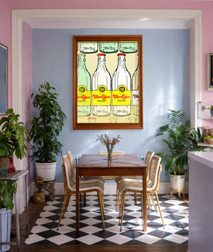 Topo Chico Made In Mexico Bottle shown framed by Crum Art