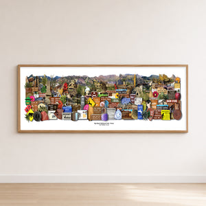National Parks Art Print Big Bend Photomontage | Carl Walker Crum