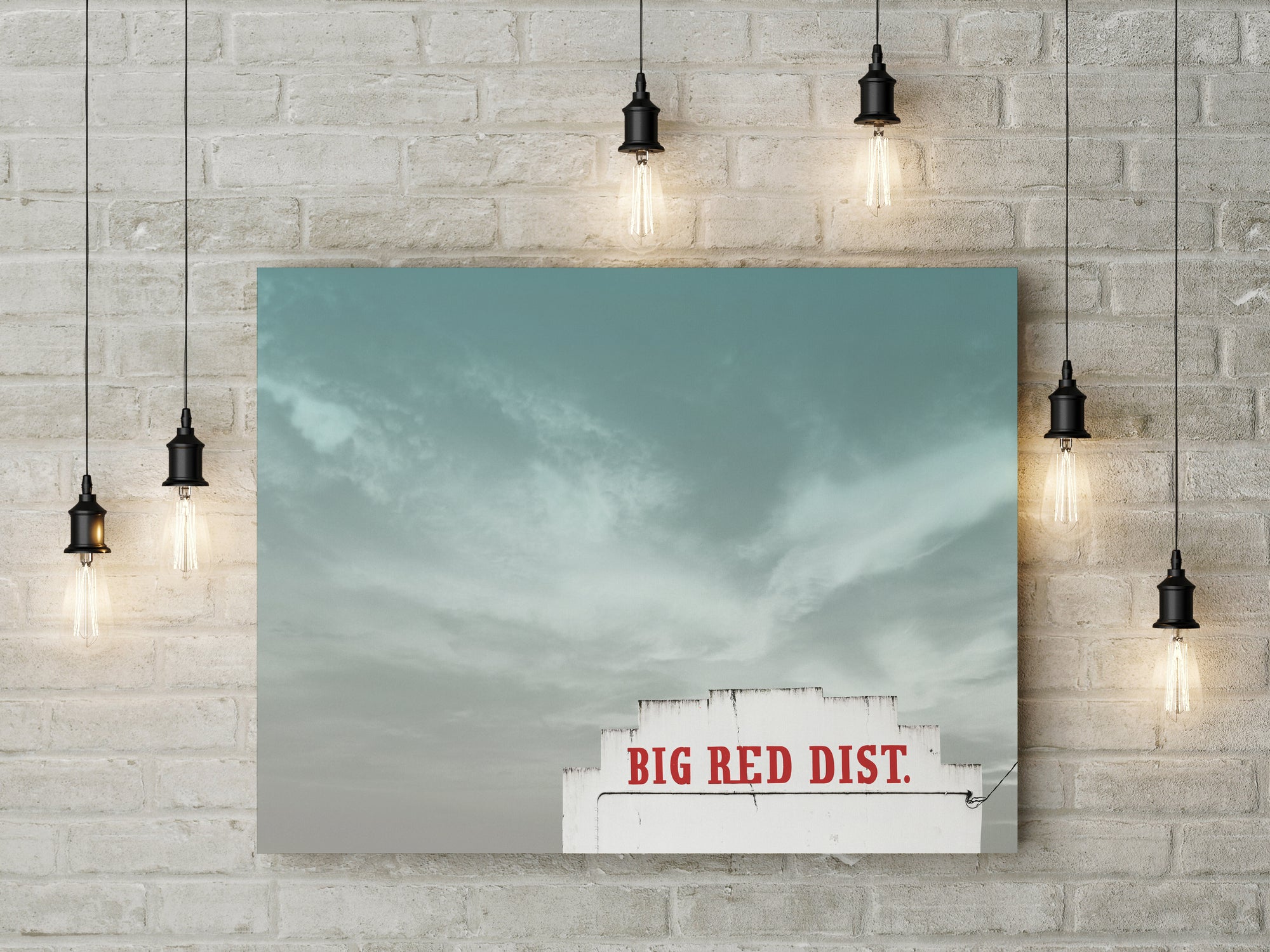 Waco Art Print – Big Red Dist. Building Big Sky Photography | Betsy Crum