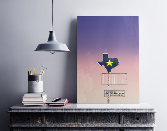 "Be Nice...Unless You Have to Be a Bitch" print | Betsy