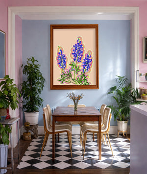 Blubeonnet Art for the dining room.