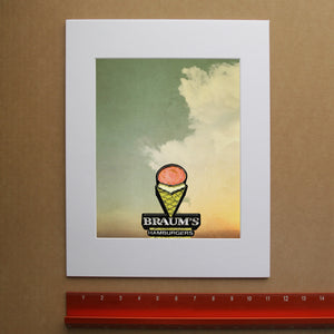 Roadside Americana Art Print - Oklahoma Sky Braum’s Pop Art Print | Betsy Crum