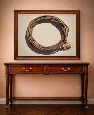 Modern Lasso Lariat Western Photography Print | Carl Crum Art