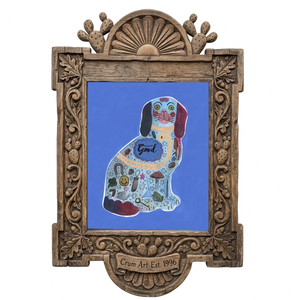 Blue Staffordshire Good Dog — one of the 3 prints in The Collected Set | Crum Art