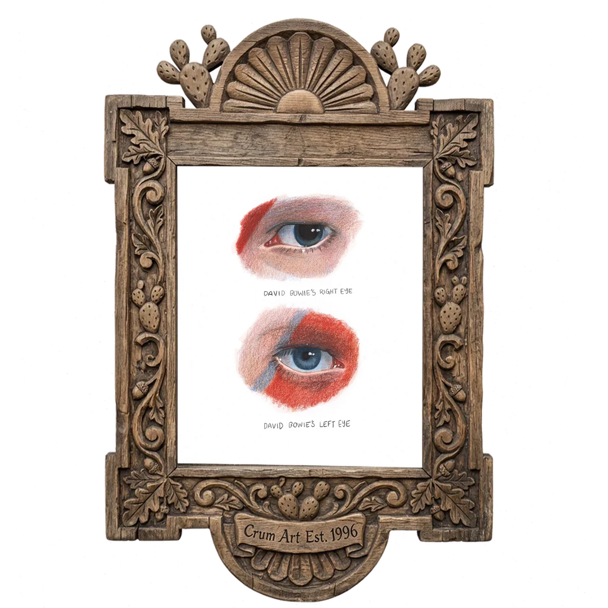 Bowie Eyes Study — one of the 3 prints in The Bowie Set | Crum Art