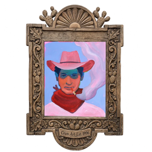 Smoke Ring Cowboy — one of the 3 prints in The Smoke Break Set | Crum Art