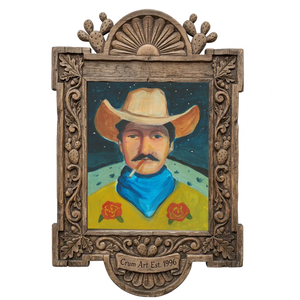 Smoking Cowboy — from The Outlaw Set, Crum Art