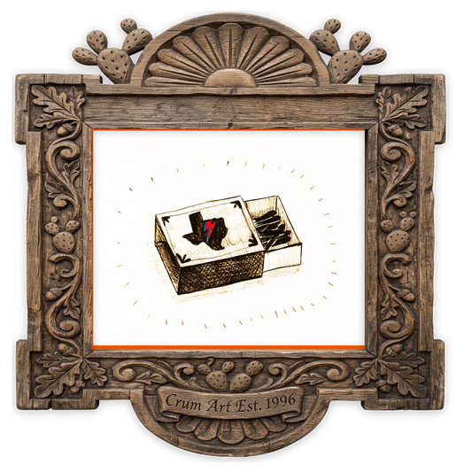 Bowie Texas Matchbox — one of the 3 prints in The Bowie Set | Crum Art
